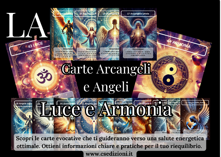 promo 3 carte luce armonia arcangeli e angeli, di cristian sinisi cs edizioni