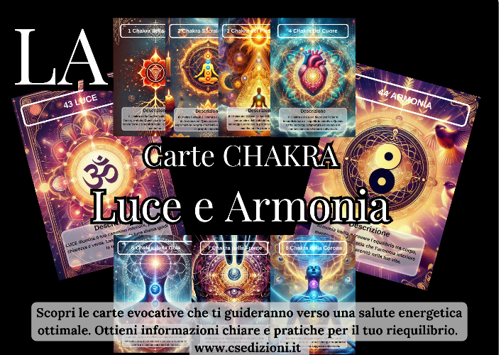 CARTE CHAKRA - LUCE E ARMONIA DI CRISTIAN SINISI - CS EDIZIONI